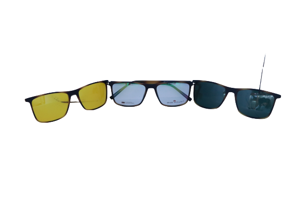 Chandan Optics - Eye PLAYER CLIP ON - Eyeglasses - RECTANGLE - Image 2